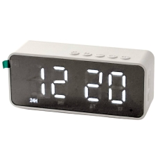 Колонка портативна з годинником Kimiso K-12 Bluetooth білий