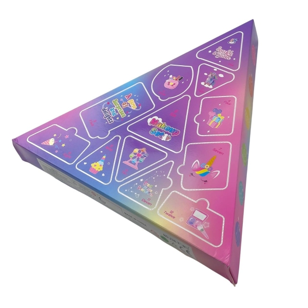 Набір дитячої декоративної косметики Адвент-календар 238-7B рожевий з фіолетовим