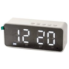 Колонка портативна з годинником Kimiso K-12 Bluetooth білий