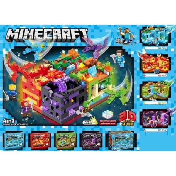 Конструктор Minecraft Чарівний Замок світлові ефекти 220 деталей