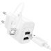 Зарядний пристрій з кабелем 2xUSB/microUSB 1 м HOCO C141A Smart 10.5 W 5 V 2.1 А білий
