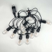 / Світлодіодна гірлянда "Спалах" чорний дріт 10 LED Magic Lights 5 м жовтий
