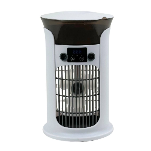 Вентилятор настільний 2 Spray Cooling USB з підсвіткою та зволожувачем 25 х 15 см білий