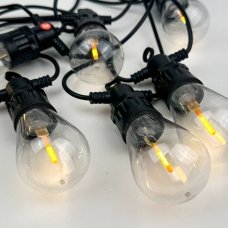 / Світлодіодна гірлянда "Спалах" чорний дріт 10 LED Magic Lights 5 м жовтий