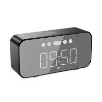 Колонка портативна XO F41 Mirror Clock Bluetooth FM з годинником чорний Колонка портативна XO F41 Mirror Clock Bluetooth FM з годинником чорний