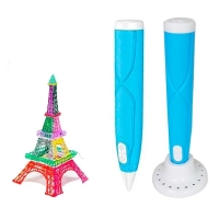 3D ручка 3DPEN-6-1 пластик трафарети Синій