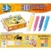3D ручка 3DPEN-6-1 пластик трафарети Синій
