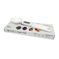 Ваги-ложка кухонні електронні до 0.5 кг Digital Spoon Scale точність 0.1 г білий