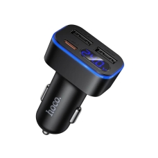 Автомобільний зарядний пристрій HOCO Z63A Barry 42W(1C2A) digital display car charger Black new
