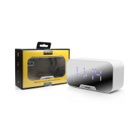 Мінідинамік Bluetooth з годинником KIMISO K-10 чорний new