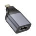 Перехідник Type-C M/HDMI F Hoco UA33 чорний зі сріблястим