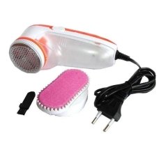 Машинка для видалення катишків Gemei GM-230 з насадкою для чищення від мережі білий з помаранчевим