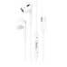 Навушники дротові вкладки HOCO M101 Max Crystal Type-C з мікрофоном білий