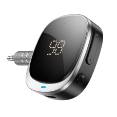 Bluetooth-ресивер HOCO E80 Travel AUX з дисплеєм 250 мАг чорний