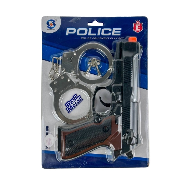 Дитячий ігровий набір 4в1 Поліцейський HSY-120 зі світловими ефектами