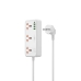 Мережевий фільтр-подовжувач 3 розетки WiWU Wi-S005 Cube Multiple Function GaN 3хUSB/Type C 16 А білий