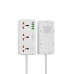 Мережевий фільтр-подовжувач 3 розетки WiWU Wi-S005 Cube Multiple Function GaN 3хUSB/Type C 16 А білий