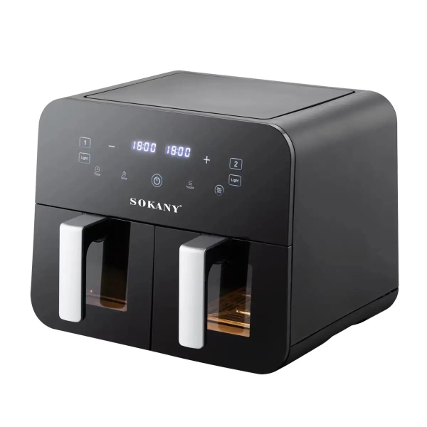 Аерогриль-фритюрниця мультипіч SOKANY SK10005 подвійна безмасляна 2400 Вт 10 л