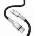 Кабель Type-C/Type-C 2 м Baseus Cafule Series Metal 100 Вт 5 А чорний