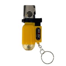 Запальничка-брелок газова турбо 1-95 п'єзовий підпал пластик мікс