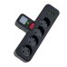 Мережевий фільтр 4 розетки PNS-04 з нічником 2хUSB/Type C 10 А чорний Мережевий фільтр 4 розетки PNS-04 з нічником 2хUSB/Type C 10 А чорний