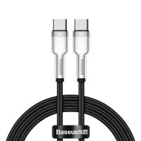 Кабель Type-C/Type-C 2 м Baseus Cafule Series Metal 100 Вт 5 А чорний