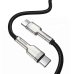 Кабель Type-C/Type-C 2 м Baseus Cafule Series Metal 100 Вт 5 А чорний