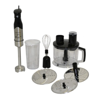 Блендер занурювальний з чашею 7в1 Grunhelm EBS-1000MG 1000 Вт 1.7 л сріблястий з чорним