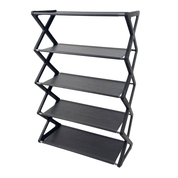 Полиця для взуття відкрита 64.5 х 18.5 х 42 см пластик чорний