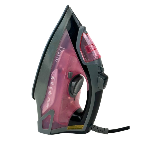 Праска з парою Dario DI228C керамічне покриття 2200 Вт сірий з рожевим