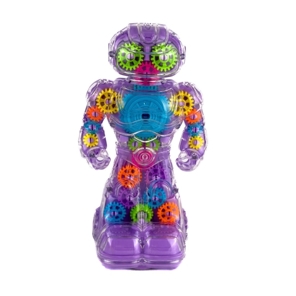 Інтерактивна іграшка Робот 6038 зі звуковими та світловими ефектами 21 см фіолетовий
