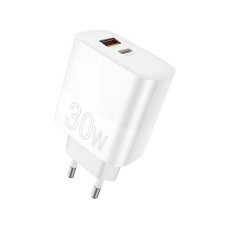 Зарядний блок живлення USB+Type-C WUW C208 30 W білий