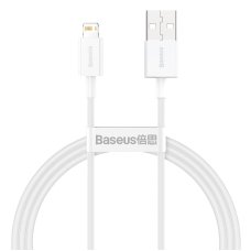Кабель USB/Apple Lightning 2 м Baseus Superior 2.4 А білий
