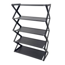 Полиця для взуття відкрита 64.5 х 18.5 х 42 см пластик чорний