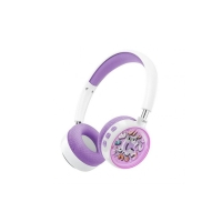Навушники дитячі бездротові накладні XO BE57 Colorful Elf Kids LED Bluetooth фіолетовий