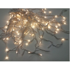 / Світлодіодна гірлянда-сітка прозорий дріт 5 м Euro Led 200 LED теплий білий