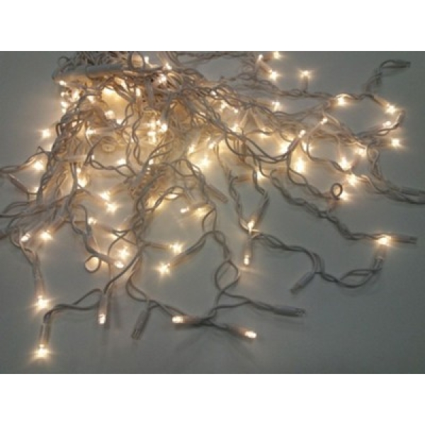 / Світлодіодна гірлянда-сітка прозорий дріт 5 м Euro Led 200 LED теплий білий