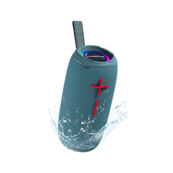 Колонка портативна HOPESTAR P20 PRO Bluetooth LED FM блакитний