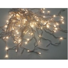 / Світлодіодна гірлянда-сітка прозорий дріт 5 м Euro Led 200 LED теплий білий