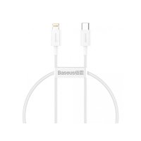 Кабель Type-C/Apple Lightning 0.25 м Baseus Superior 20 Вт білий
