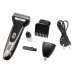 Електробритва шейвер Geemy GM-598 3в1 сріблястий з чорним