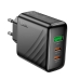 Зарядний блок живлення 2xType-C+USB HOCO CS26A Article 45 W 5 V 3 A чорний
