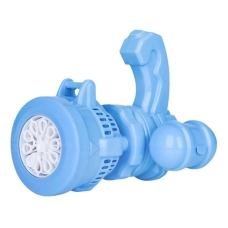Іграшка-генератор мильних бульбашок Bubble Gun A130 зі світловими ефектами 13 см блакитний