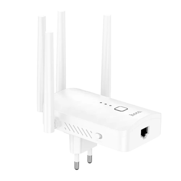 WiFi-роутер HOCO HI35 WiFi4 repeater(EU) Білий new