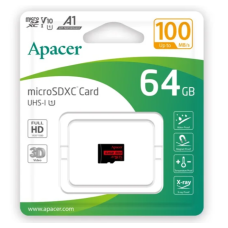 Карта пам'яті microSDXC (UHS-1) Apacer 64Gb class 10 V10 A1 R100MB/s new