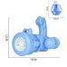 Іграшка-генератор мильних бульбашок Bubble Gun A130 зі світловими ефектами 13 см блакитний