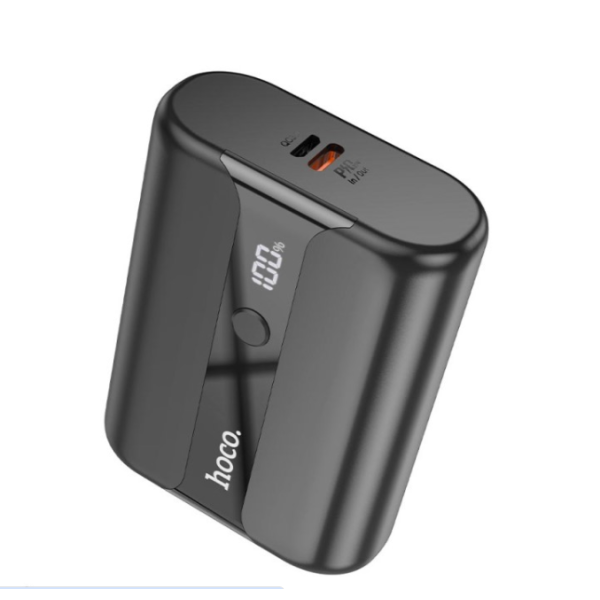 Універсальна мобільна батарея 10000 mAh HOCO Q3 Pro 22.5 W повербанк з дисплеєм чорний