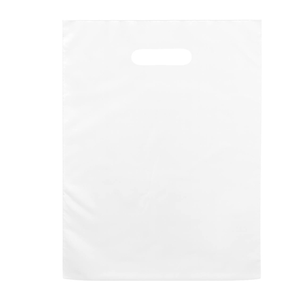 Пакет-банан поліетиленовий 30 х 40 см Однотонний Wellpacks білий