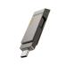 Флеш пам'ять USB 128 GB Hoco UD15 Clever Type-C+USB 3.2 сірий Флеш пам'ять USB 128 GB Hoco UD15 Clever Type-C+USB 3.2 сірий