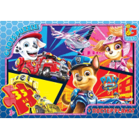 Пазли класичні 35 елементів G-Toys GP-PW0881 Щенячий патруль з постером new